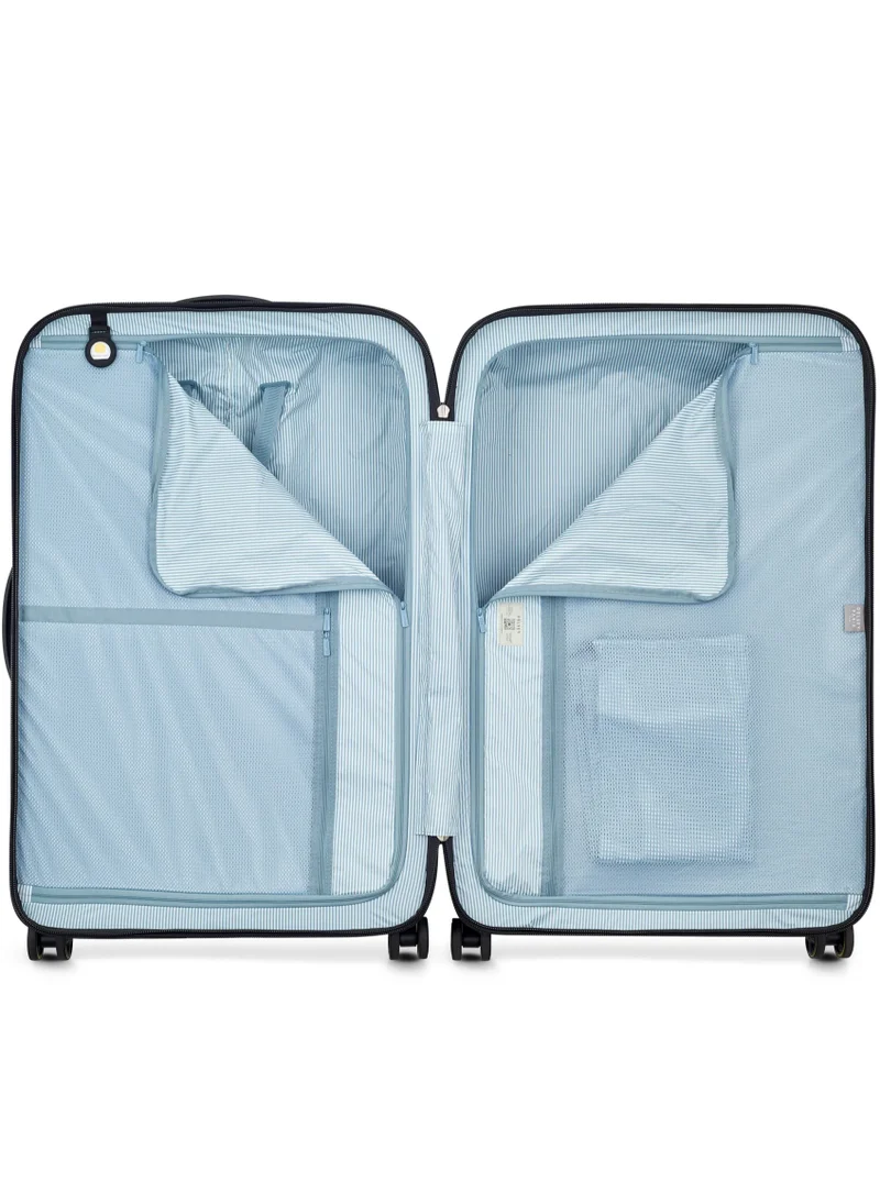 DELSEY Paris Turenne 2.0 - 82 Cm 4-Double Wheeled Hardcase Non-Expandable Luggage Trolley Case - Black